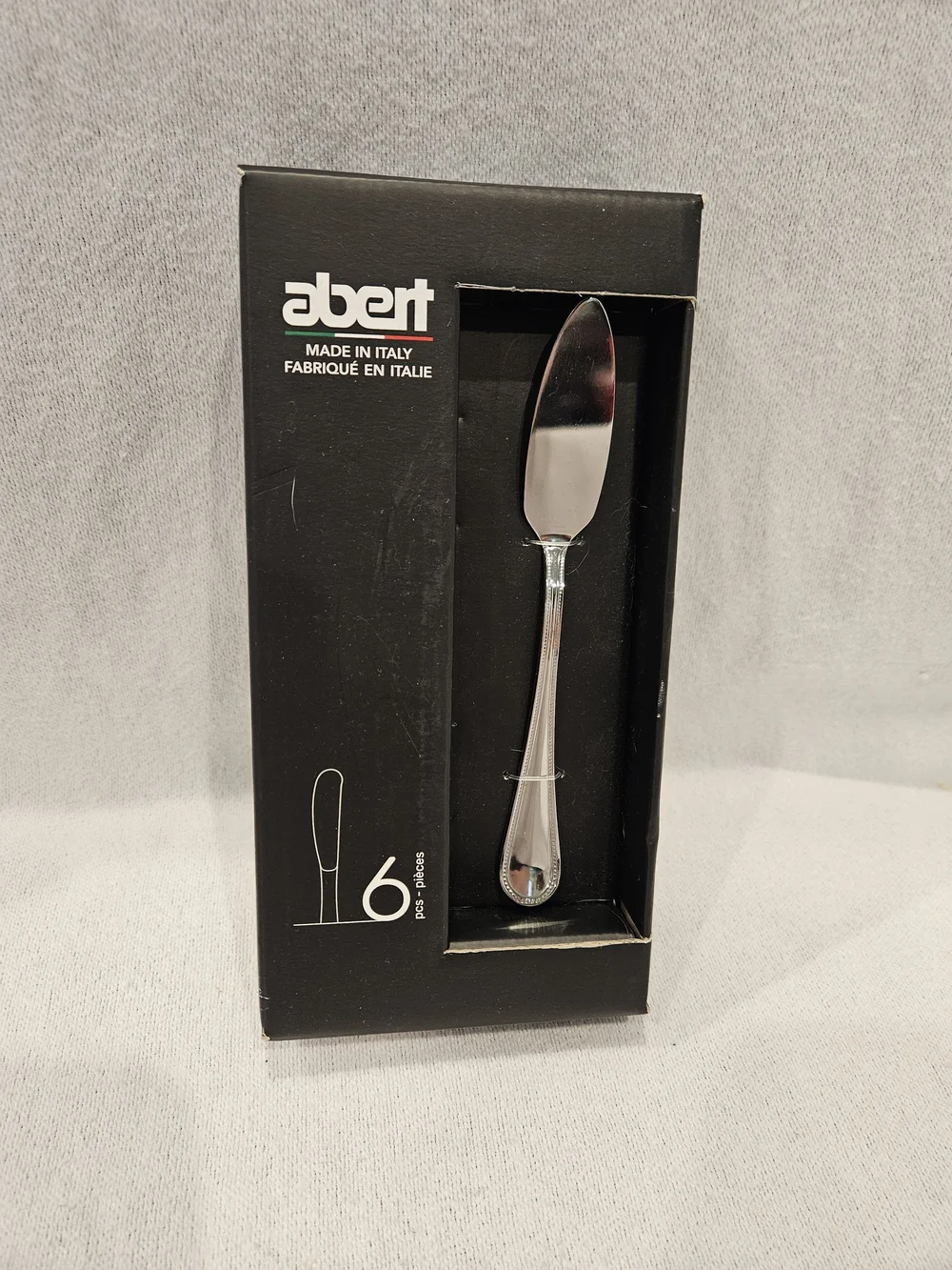 Abert 6 Pc Butter Spreader Set - Silver Made In Italy